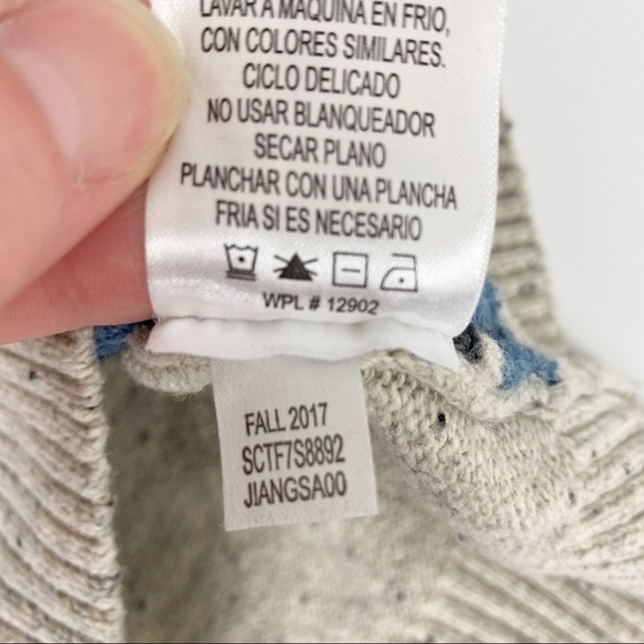 TRICOTS ST RAPHAEL Quarter Zip Striped Mock neck Speckled Pullover Sweater XL - Picture 12 of 13